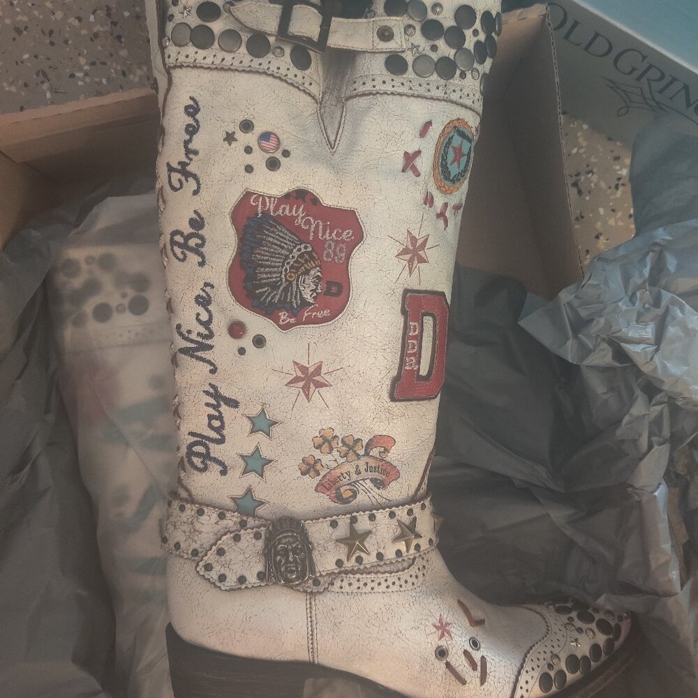 Double D Ranch Liberty boots size 11.5 W 9.5 M New - Picture 2 of 6